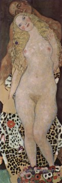 Adam et Eva Gustav Klimt Nu impressionniste Peinture à l'huile